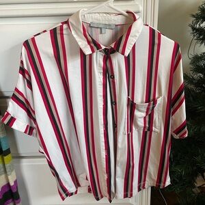 Women’s medium striped button down